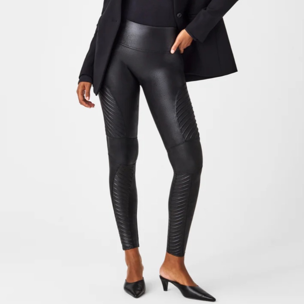 SPANX Faux Leather Moto Legging